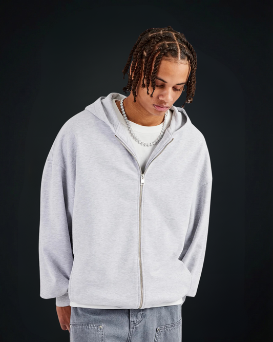 ASH GREY / ZIPUP