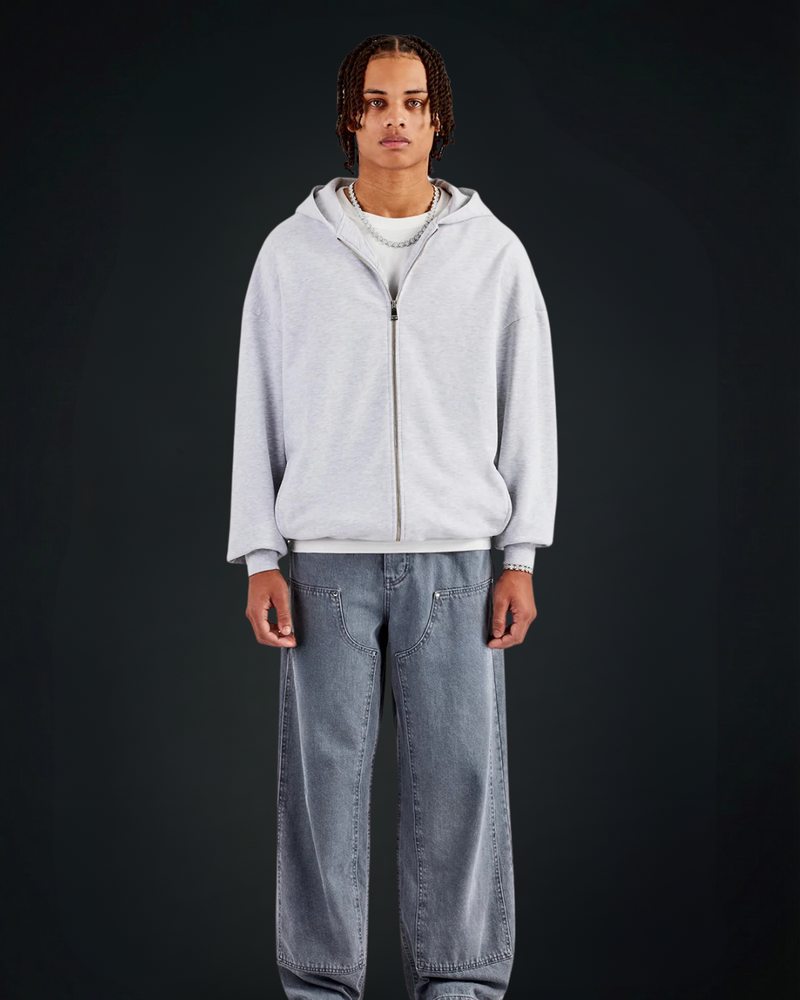 ASH GREY / ZIPUP