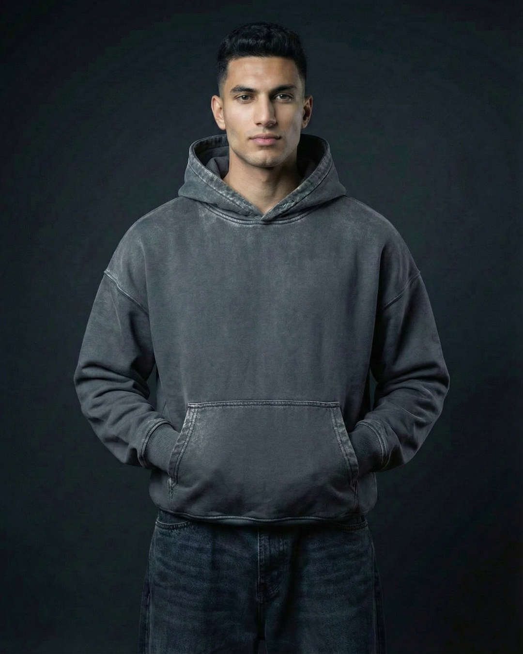 BASIC / STONE WASHED / HOODIE.