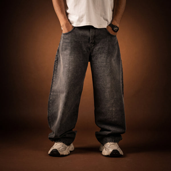 BAGGY DENIM - ACID GRAY