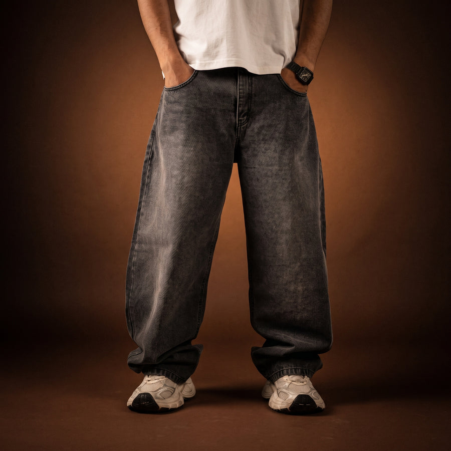 BAGGY DENIM - ACID GRAY